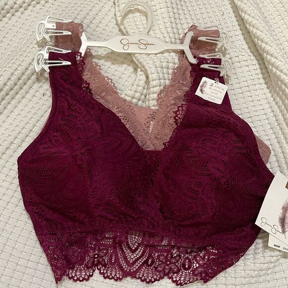 NWT- Jessica Simpson- 36B. 2 Lace Bralettes - Picture 1 of 7